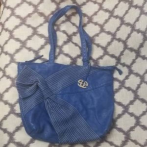 Cobalt Blue Marc Echo Red handbag